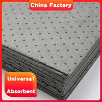 professional manufacture 15 x 19 universal absorbent pad for liquid spill control laboratory