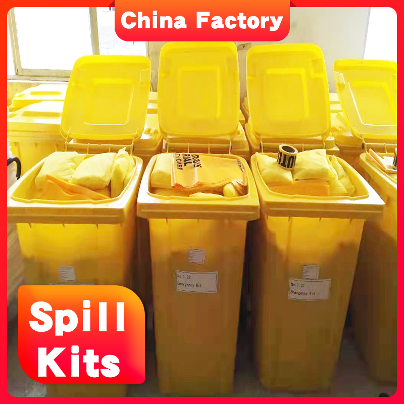 high absorbing 120 l hazmat spill kit for acid spill control