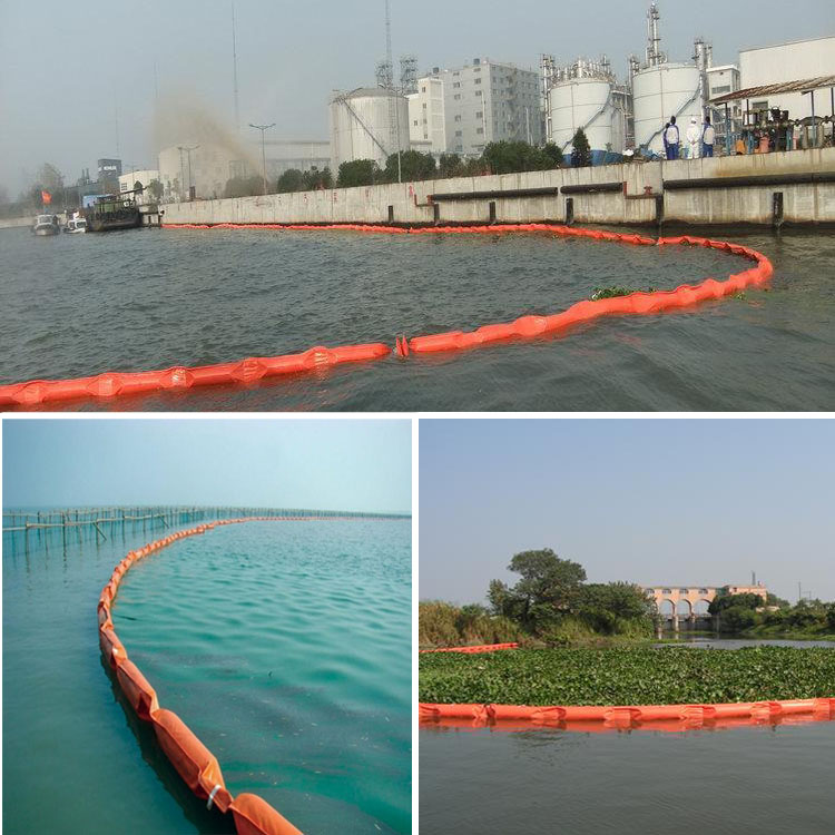 Environmental Products Permanent pvc oil fence at the pollutant discharge entrance